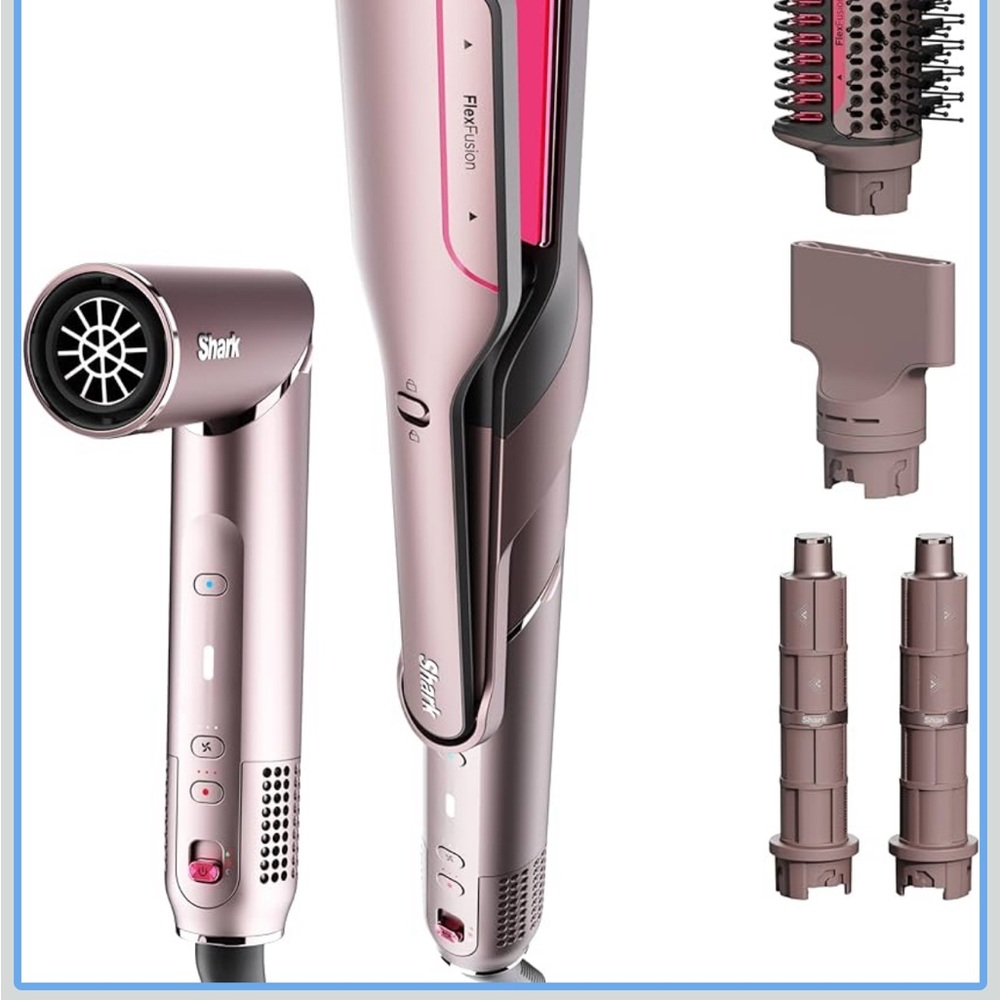 Pink Hair Styling Tool Set